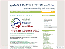 Tablet Screenshot of globalclimateaction.wordpress.com