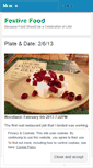 Mobile Screenshot of festivefood.wordpress.com