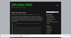 Desktop Screenshot of difabilityrad.wordpress.com