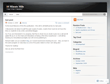 Tablet Screenshot of 10minmile.wordpress.com