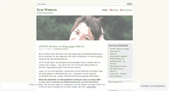 Desktop Screenshot of elisabethkerschbaum.wordpress.com