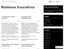 Tablet Screenshot of businessexecutives.wordpress.com