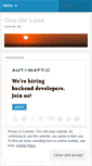 Mobile Screenshot of oneforlove.wordpress.com