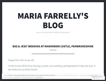 Tablet Screenshot of mariafarrelly.wordpress.com