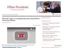 Tablet Screenshot of dilmapresidente.wordpress.com