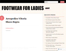 Tablet Screenshot of footwearforladiesut.wordpress.com