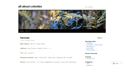 Desktop Screenshot of allaboutcolombo.wordpress.com