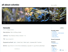 Tablet Screenshot of allaboutcolombo.wordpress.com