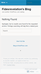 Mobile Screenshot of fidesrevelation.wordpress.com