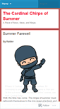Mobile Screenshot of cardinalchirpsofsummer.wordpress.com
