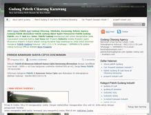 Tablet Screenshot of pabrikgudang.wordpress.com