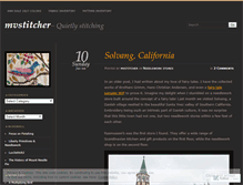 Tablet Screenshot of mvstitcher.wordpress.com