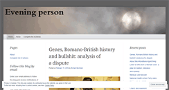 Desktop Screenshot of eveningperson.wordpress.com