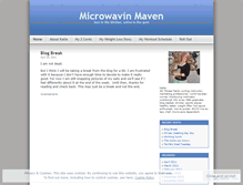 Tablet Screenshot of microwavinmaven.wordpress.com