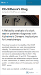 Mobile Screenshot of clockthesis.wordpress.com