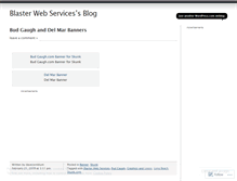 Tablet Screenshot of blasterwebservices.wordpress.com