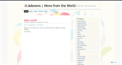 Desktop Screenshot of adsnews.wordpress.com