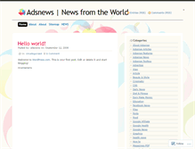 Tablet Screenshot of adsnews.wordpress.com