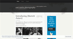Desktop Screenshot of emicurtis.wordpress.com