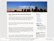 Tablet Screenshot of fredbirdfollys.wordpress.com