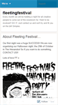 Mobile Screenshot of fleetingfestival.wordpress.com
