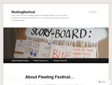 Tablet Screenshot of fleetingfestival.wordpress.com