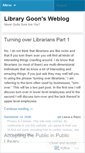 Mobile Screenshot of librarygoon.wordpress.com