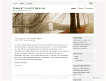 Tablet Screenshot of librarygoon.wordpress.com