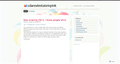 Desktop Screenshot of cdarealestateinpink.wordpress.com