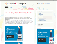 Tablet Screenshot of cdarealestateinpink.wordpress.com