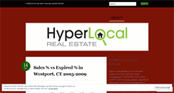 Desktop Screenshot of hyperlocalrealestate.wordpress.com