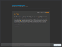 Tablet Screenshot of jennisroadtohappiness.wordpress.com