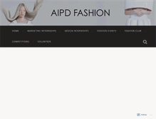 Tablet Screenshot of aipdfashion.wordpress.com