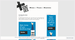 Desktop Screenshot of mindyourkeepers.wordpress.com