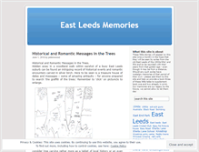 Tablet Screenshot of eastleedsmemories.wordpress.com