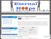 Tablet Screenshot of eternalhoops.wordpress.com