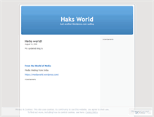 Tablet Screenshot of haks.wordpress.com