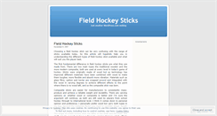 Desktop Screenshot of fieldhockeysticks.wordpress.com