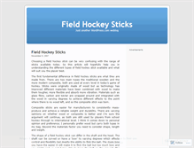 Tablet Screenshot of fieldhockeysticks.wordpress.com