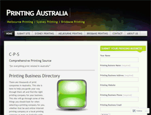 Tablet Screenshot of cpsprinting.wordpress.com