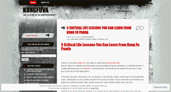 Desktop Screenshot of kungfuva.wordpress.com