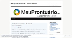 Desktop Screenshot of meuprontuario.wordpress.com