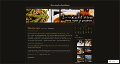 Desktop Screenshot of 3meals.wordpress.com