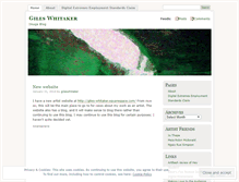Tablet Screenshot of gileswhitaker.wordpress.com
