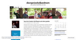 Desktop Screenshot of disorganizedwifeandmom.wordpress.com