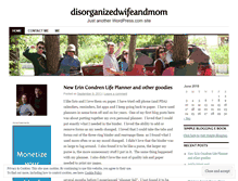 Tablet Screenshot of disorganizedwifeandmom.wordpress.com