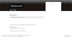 Desktop Screenshot of nerology.wordpress.com