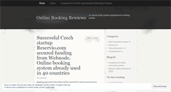 Desktop Screenshot of onlinebookingreviews.wordpress.com