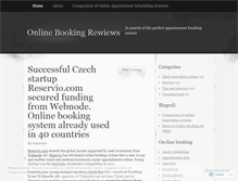 Tablet Screenshot of onlinebookingreviews.wordpress.com