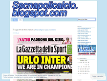 Tablet Screenshot of fedeazzurra.wordpress.com